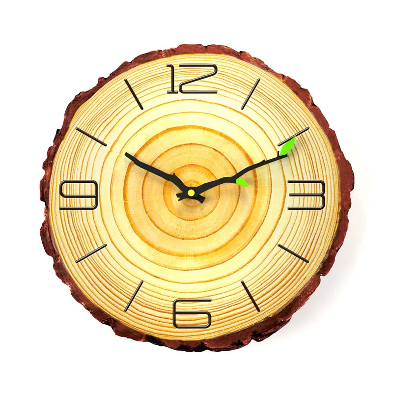 Vintage Wooden Wall Clock Modern Design Vintage Rustic Retro Clock Home Office Cafe Decoration Art Large Wall Watch
