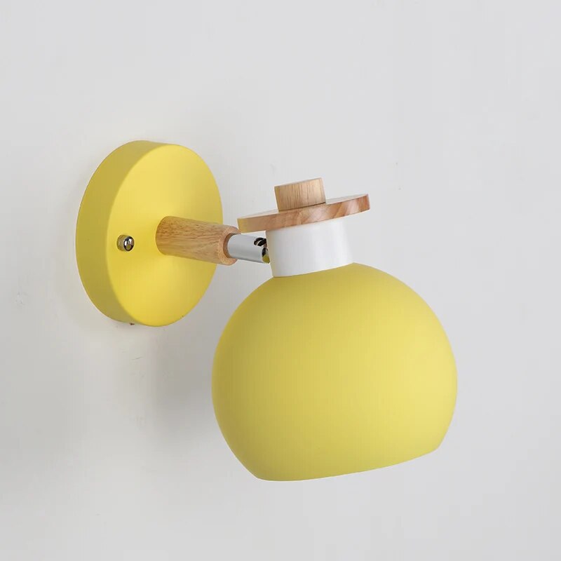 Wall Lamp Modern Bedroom Beside Lighting Decoration Hotel Room Wall Lamp Indoor Lighting Macaroon Colors E27 Holder Without Bulb