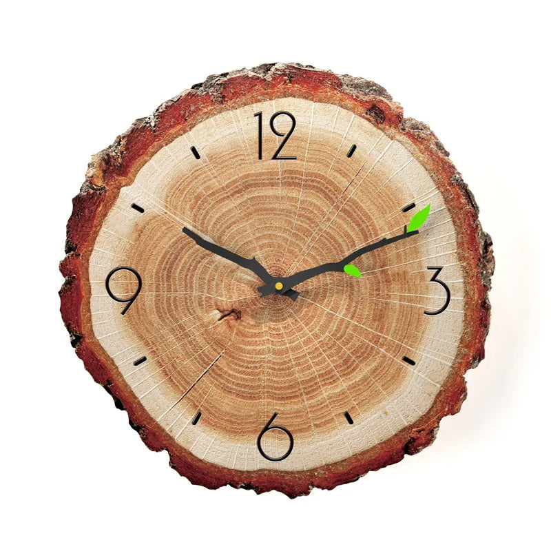 Vintage Wooden Wall Clock Modern Design Vintage Rustic Retro Clock Home Office Cafe Decoration Art Large Wall Watch