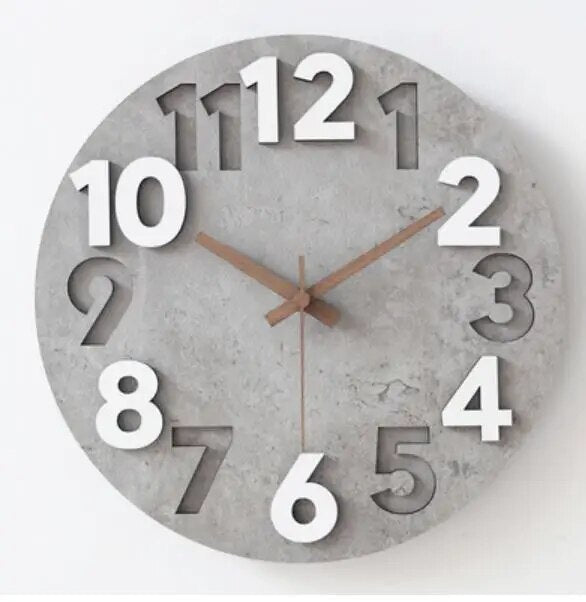 Creative large size simple decorative wall clock Fashion industrial style bar shop decoration clock