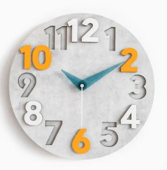 Creative large size simple decorative wall clock Fashion industrial style bar shop decoration clock